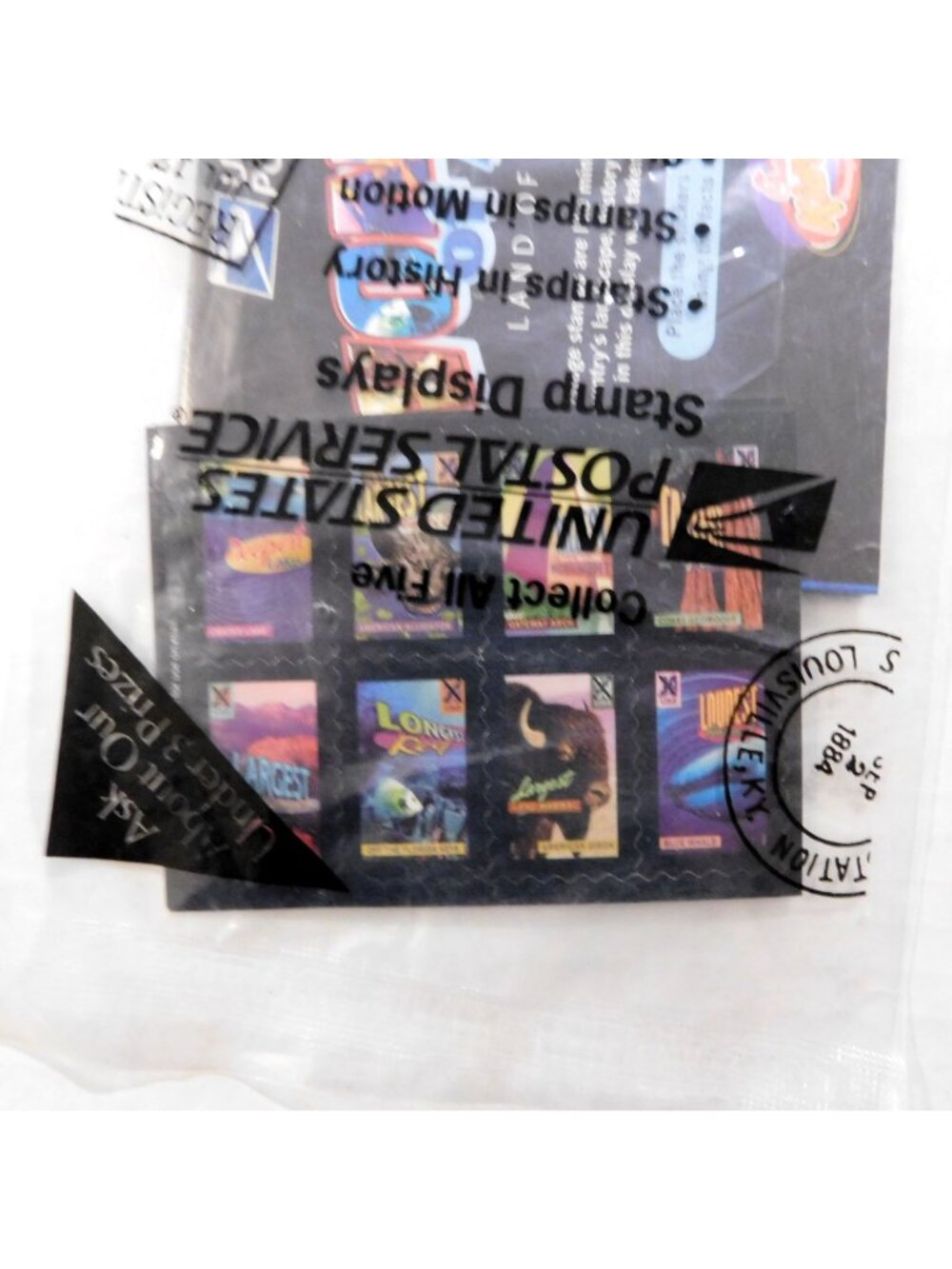 Chick-Fil-A Kids Meal Prize 2009 US Postal Service Wonders Of America Stamps Set - Picture 3 of 4